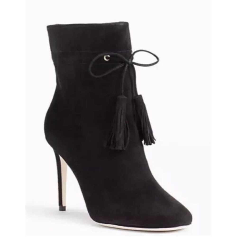 Kate Spade Black Dillane Boots Suede Bootie 8.5 Black New In box